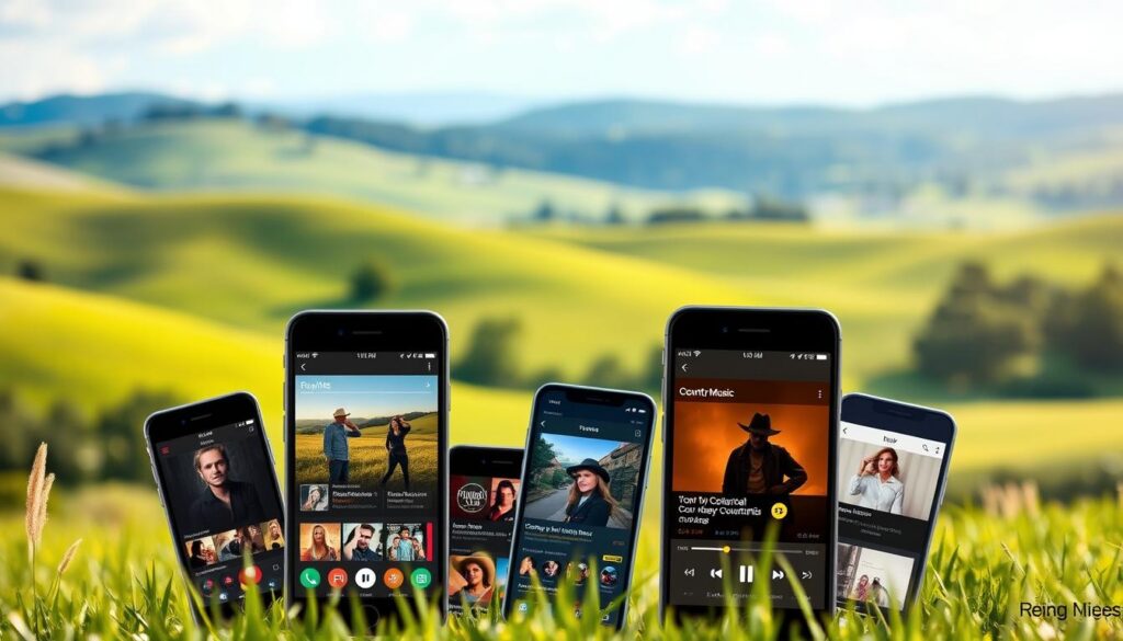 aplicativos de música country