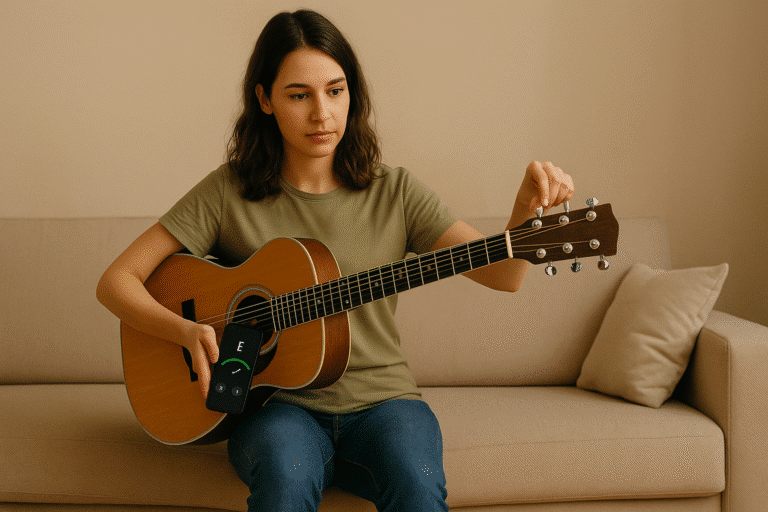 Descubra como afinar qualquer violão com celular