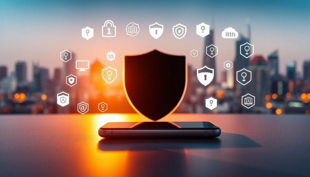 proteção contra vírus no celular