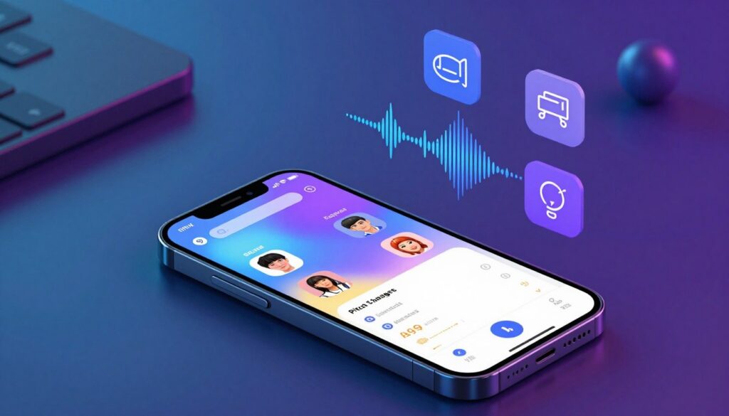 Funcionalidades dos Aplicativos de Mudança de Voz