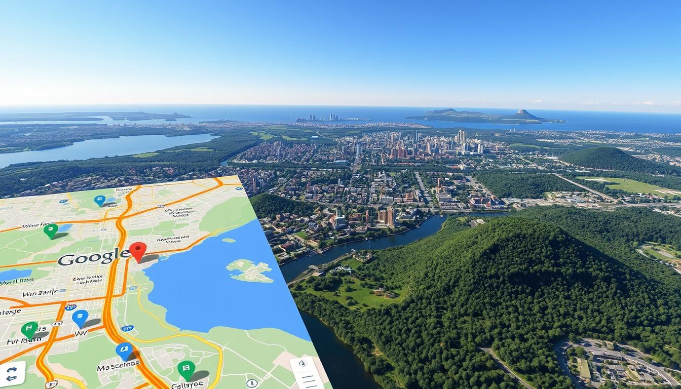 Com este app você visualiza áreas por satélite