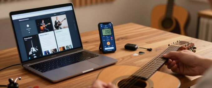 Melhores aplicativos para afinar violão grátis