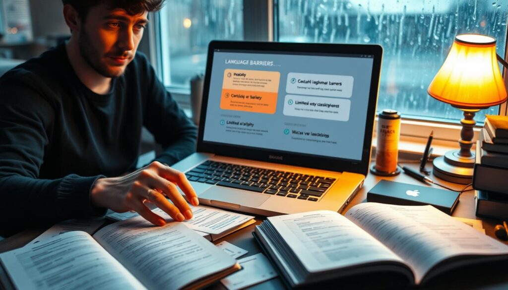 limitações dos aplicativos de idiomas