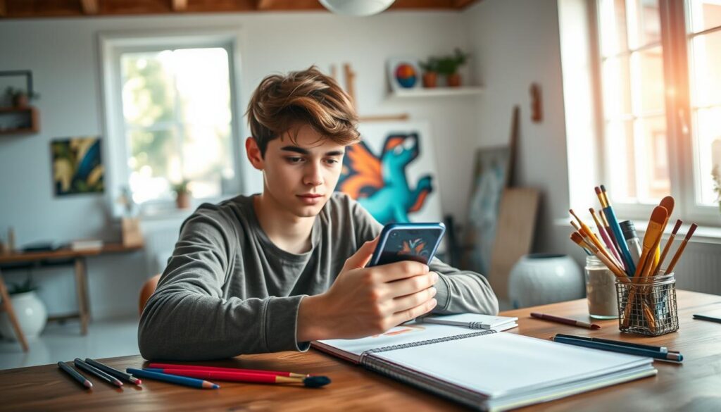 pintar com o celular