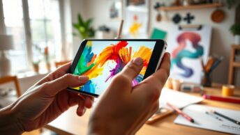 Transforme seu celular em tela para pintar grátis