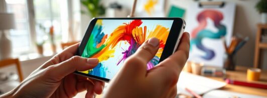 Transforme seu celular em tela para pintar grátis