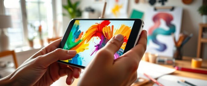 Transforme seu celular em tela para pintar grátis