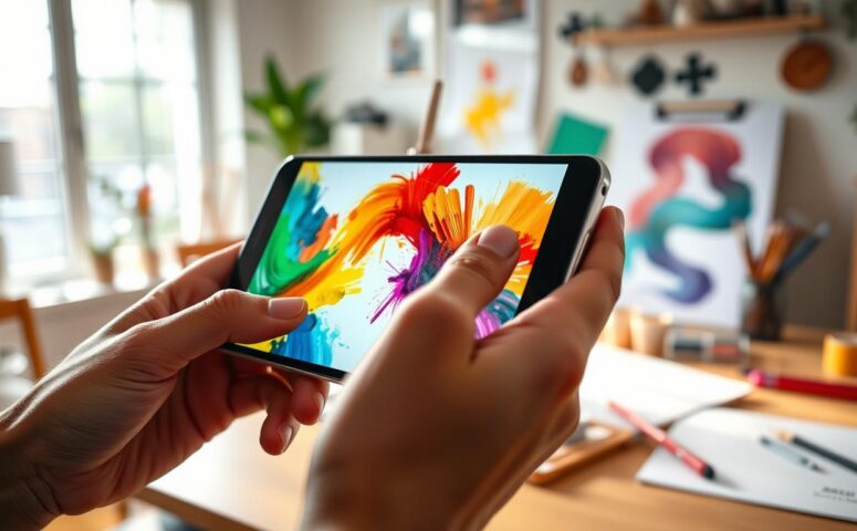 Transforme seu celular em tela para pintar grátis