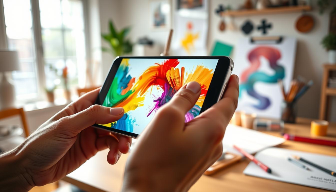 Transforme seu celular em tela para pintar grátis
