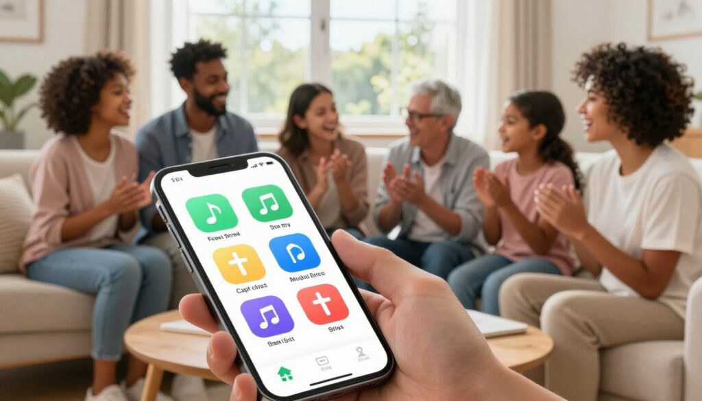 Aplicativos de música cristã