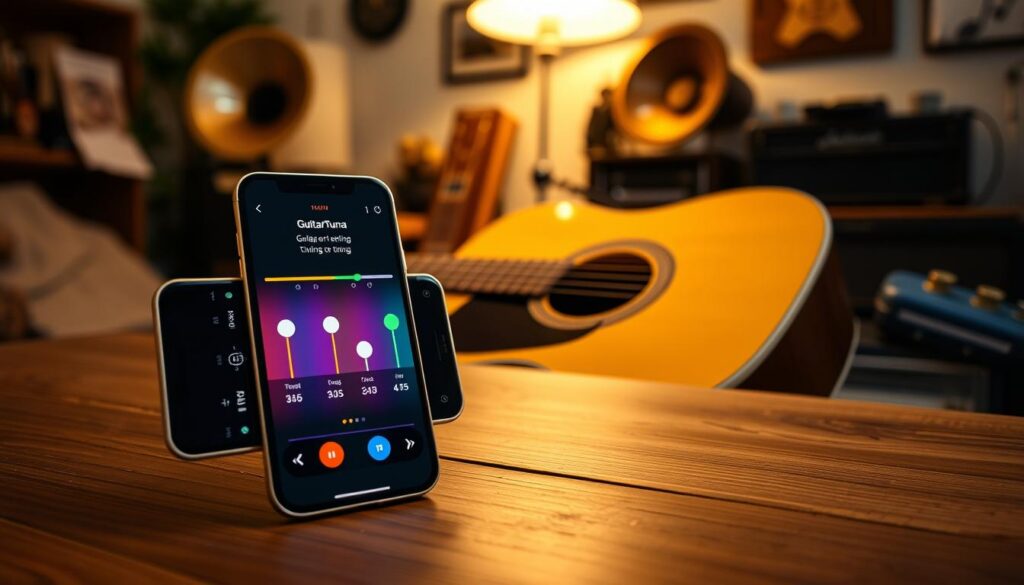 GuitarTuna aplicativo para afinar violão GuitarTuna aplicativo para afinar violão