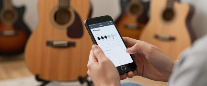 Como afinar violão no celular usando aplicativos Android