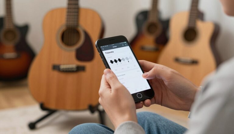 Como afinar violão no celular usando aplicativos Android