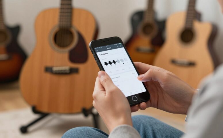Como afinar violão no celular usando aplicativos Android