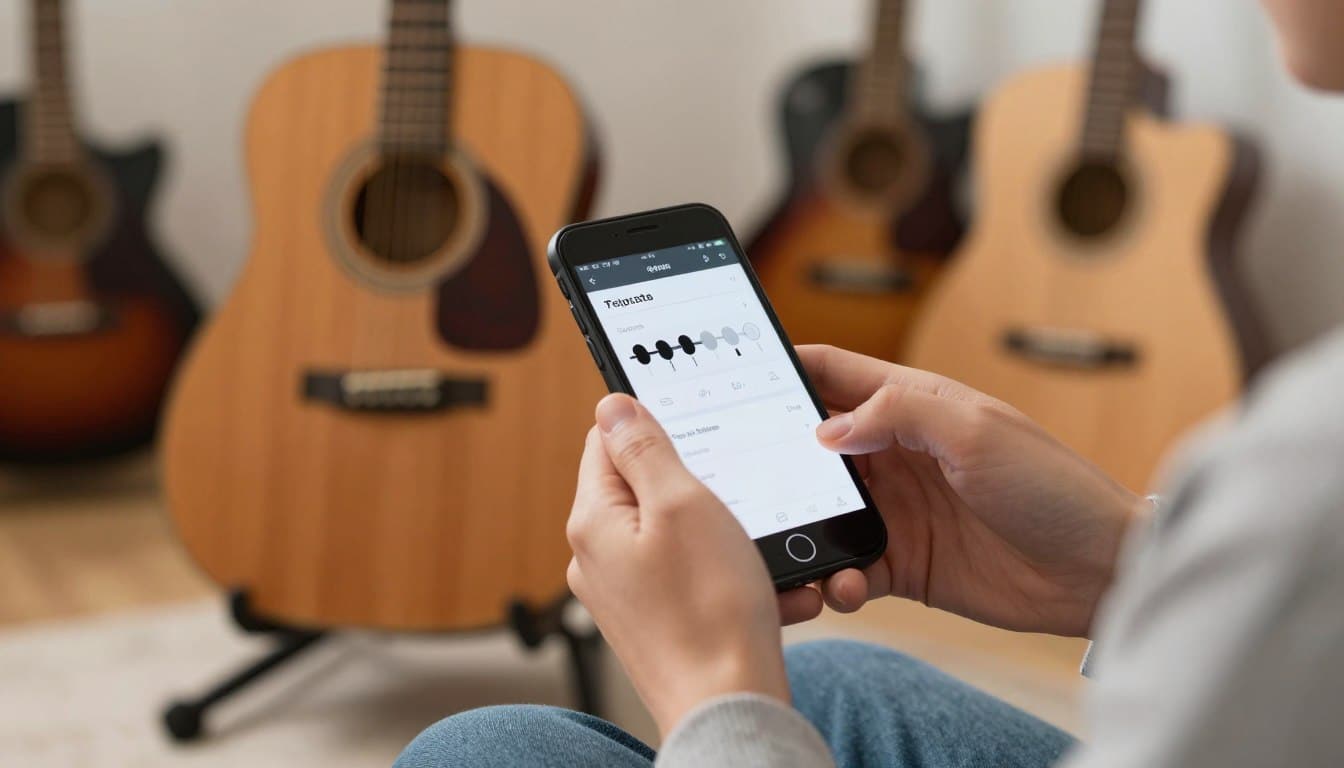 Como afinar violão no celular usando aplicativos Android