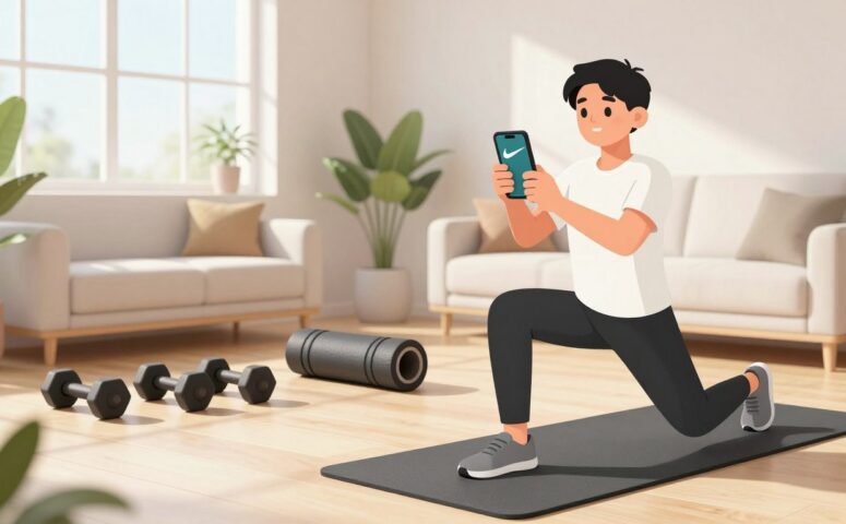 Como fazer exercícios em casa usando aplicativos gratuitos