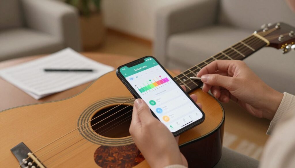 como usar o aplicativo guitartuna