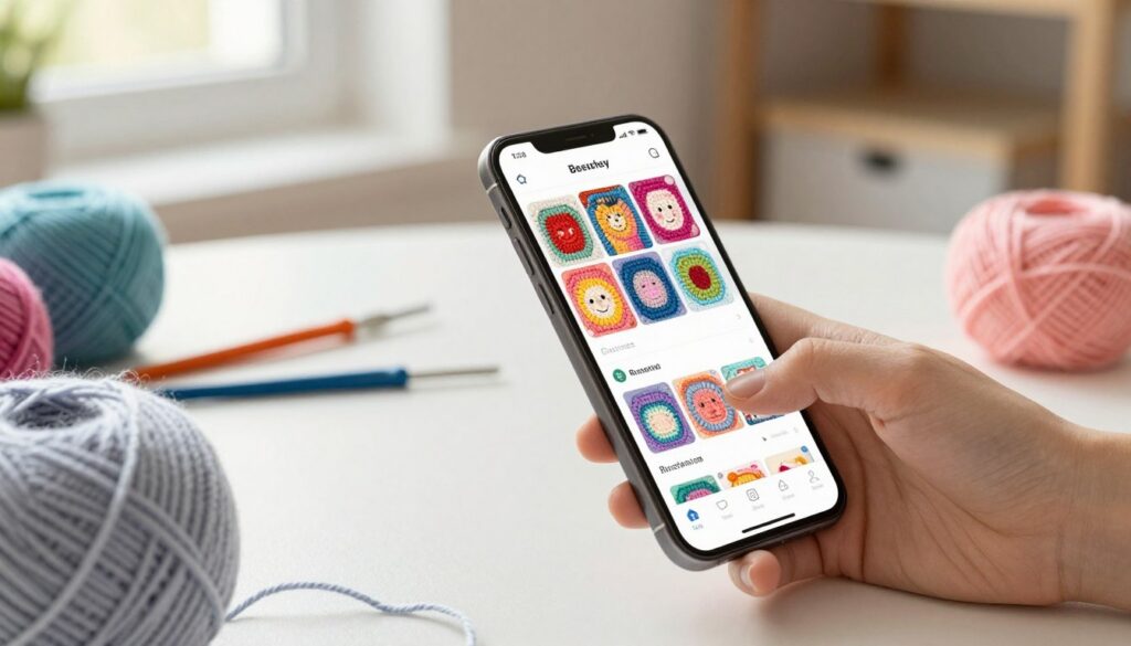 crochê virtual no celular
