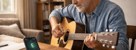 Veja como afinar violão usando apenas o celular