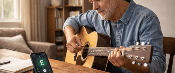 Veja como afinar violão usando apenas o celular