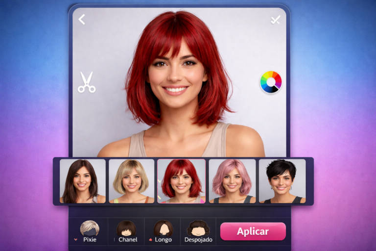 Melhores Aplicativos Gratuito para Simular Corte de Cabelo e Cor Online