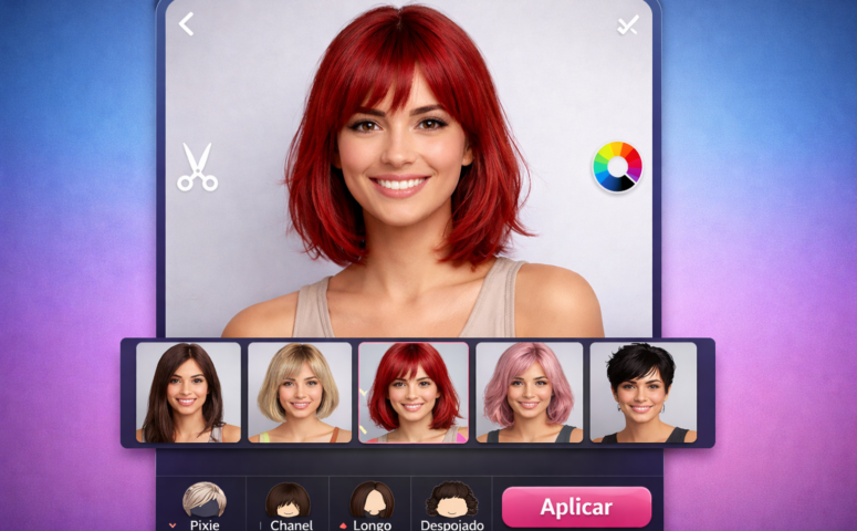 Melhores Aplicativos Gratuito para Simular Corte de Cabelo e Cor Online