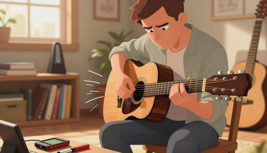 problemas ao afinar o violão