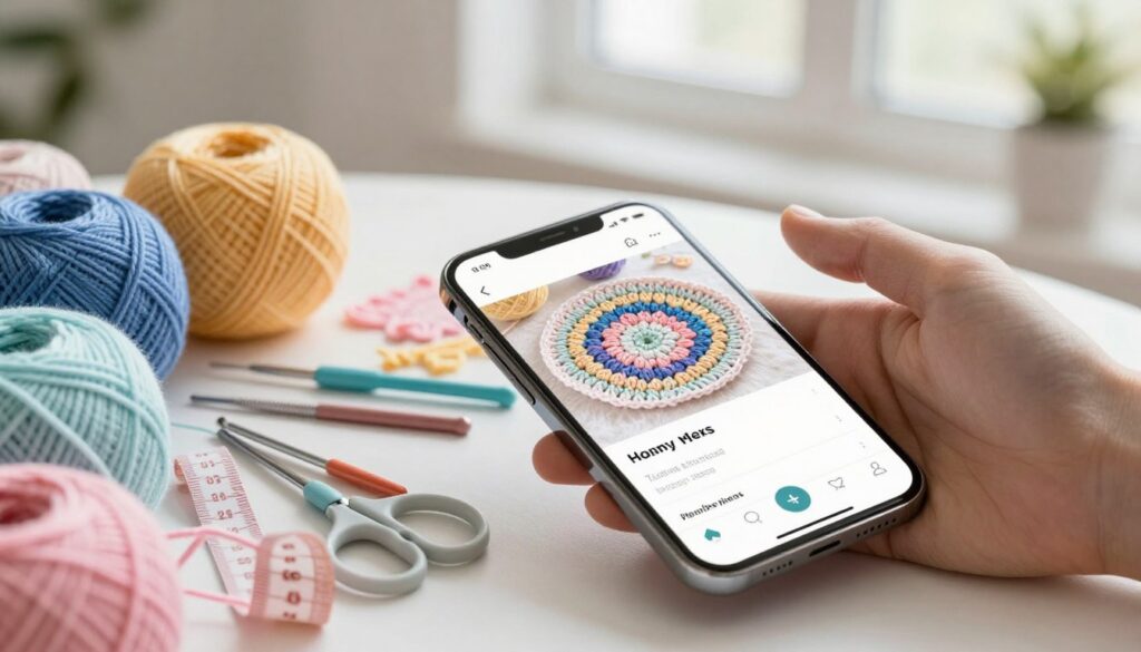 aplicativo-crochê de bolso