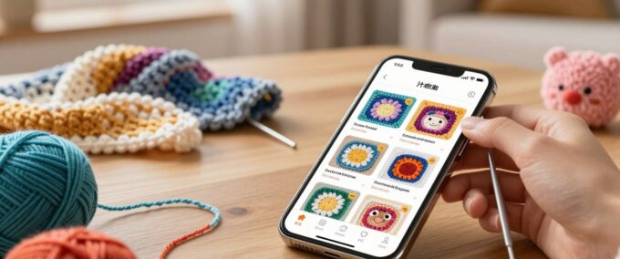 Aprender crochê pelo celular com aplicativos gratuitos confiáveis