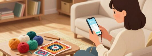 Aprender crochê ficou fácil com aplicativos gratuitos passo a passo