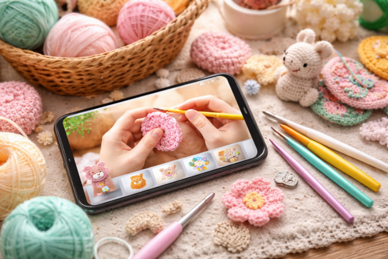 Aprenda Crochê em Casa com Aplicativo Gratuito no Celular