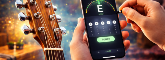 Saiba como afinar seu violão rapidamente com o celular