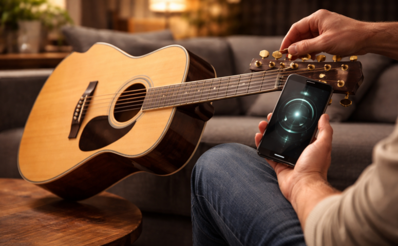 Descubra Como Afinar Seu Violão Pelo Celular em Minutos
