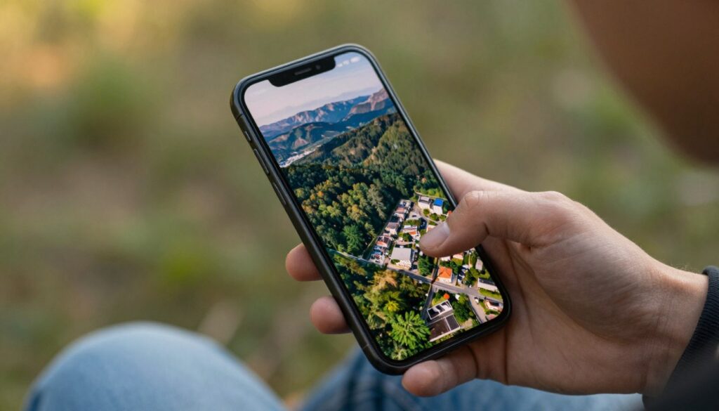 imagens de satélite no celular