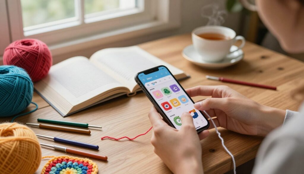 melhores apps de crochê
