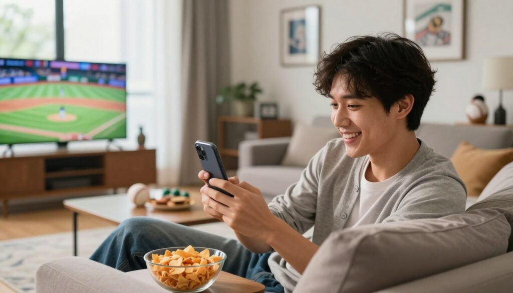vantagens de assistir baseball pelo celular