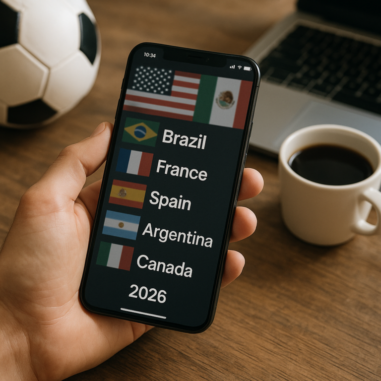 Aplicativos para ver possíveis campeões da Copa 2026