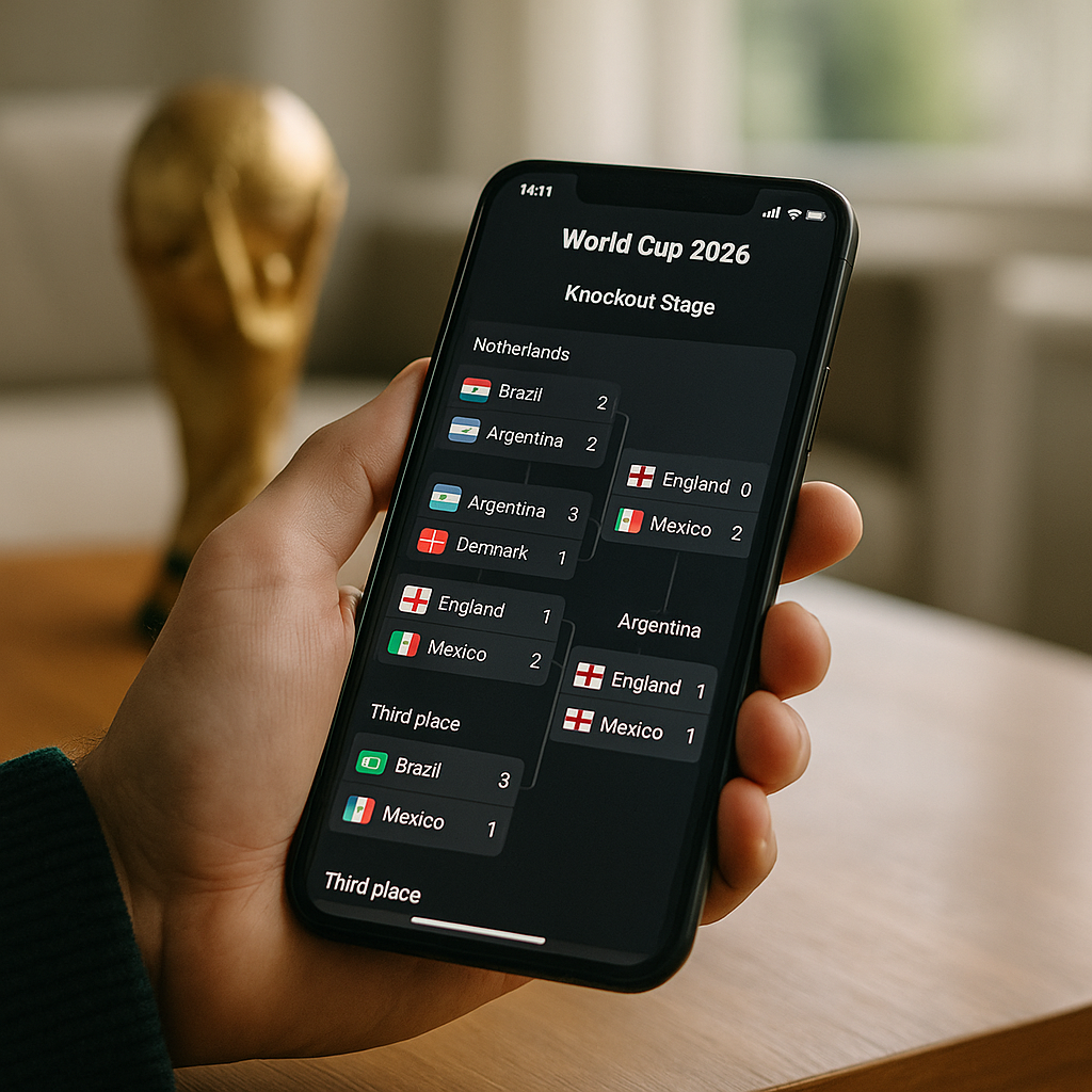 Simule resultados da Copa do Mundo 2026 no app