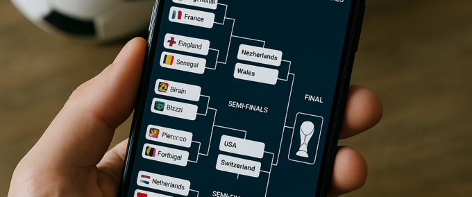 App de simulação da Copa 2026 com chaveamento completo