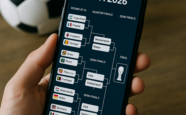 App de simulação da Copa 2026 com chaveamento completo