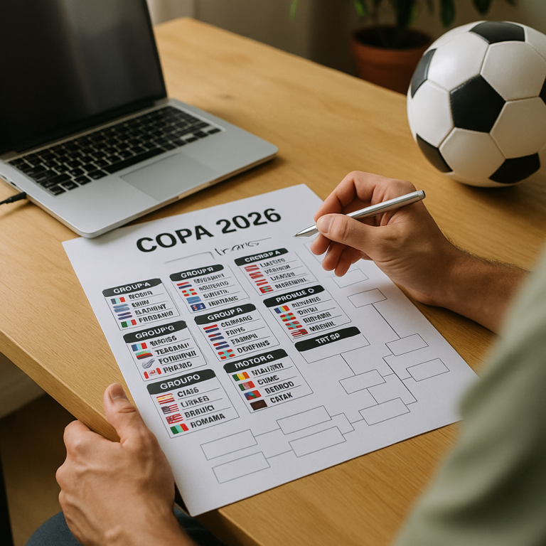Simule grupos e eliminatórias da Copa 2026