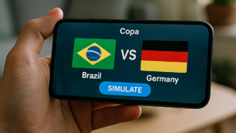 Simular confrontos da Copa com apps no celular