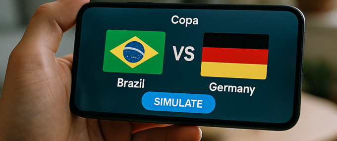 Simular confrontos da Copa com apps no celular
