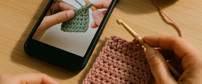 Apps grátis para aprender crochê passo a passo