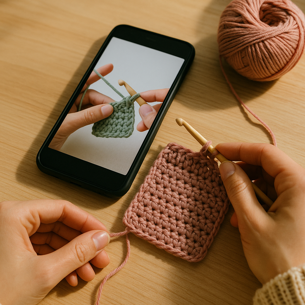 Apps grátis para aprender crochê passo a passo