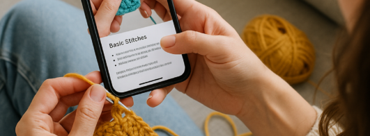 Aprenda Crochê Grátis no Celular com App