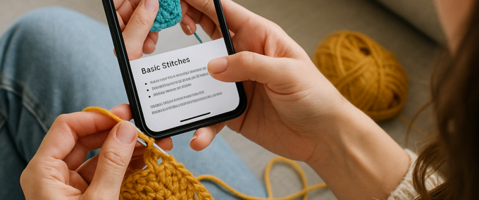 Aprenda Crochê Grátis no Celular com App