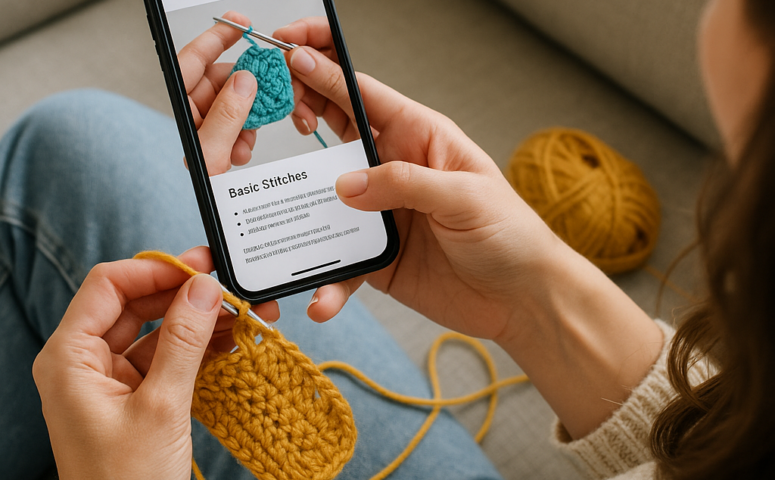 Aprenda Crochê Grátis no Celular com App