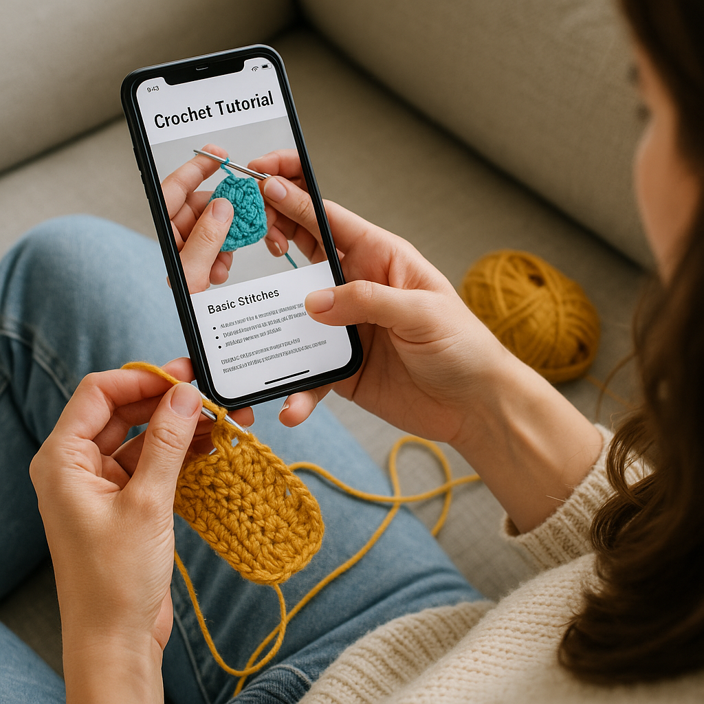 Aprenda Crochê Grátis no Celular com App