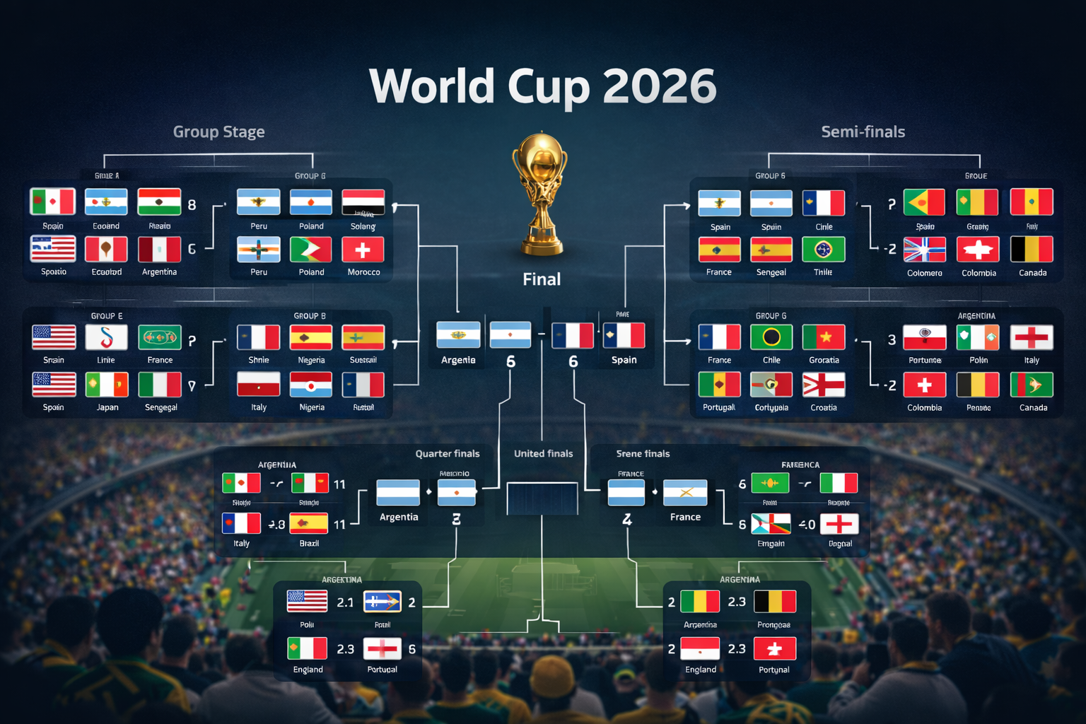 Veja possíveis finais da Copa 2026 em apps